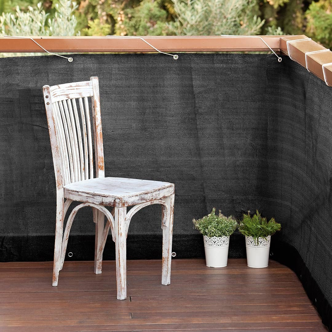 Rete per balcone Easy antracite 0,9x5 m Nortene