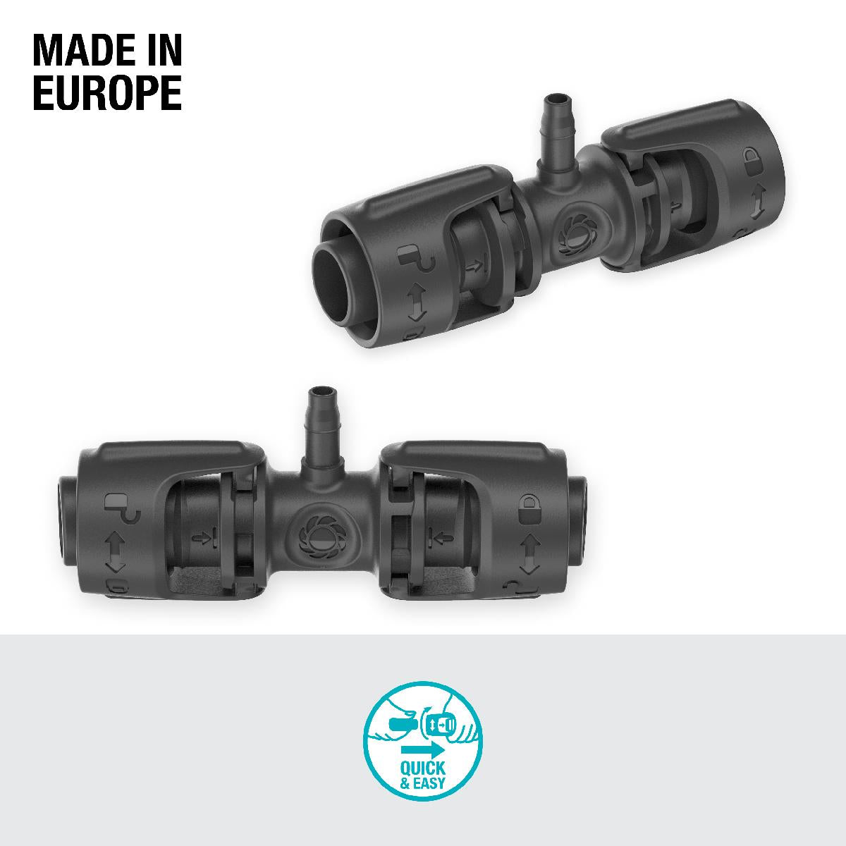 Złącze T 13 mm (1/2") - 4,6 mm (3/16") x5 Microdripsystem Gardena