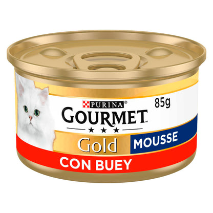 GOURMET GOLD Mousse Comida húmeda Buey 85 g