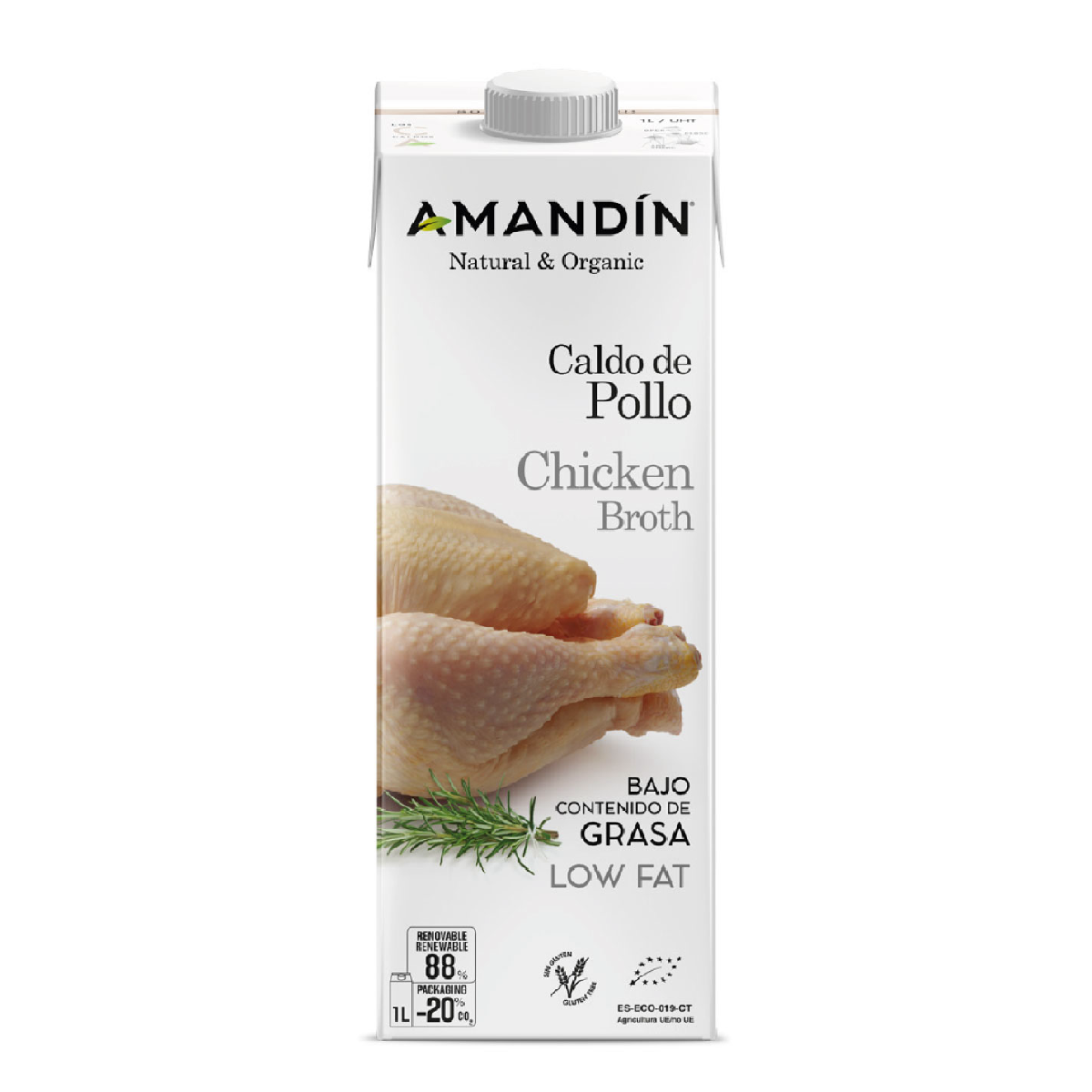 Brodo di pollo Amandin 1L