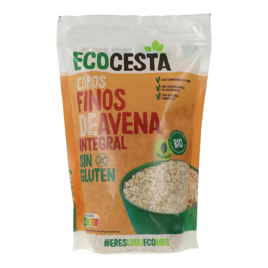 Flocons d'avoine complets sans gluten bio, 500 g Ecocesta