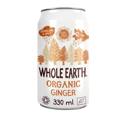 Pack of 6 Whole Earth Ginger Soft Drinks 330 ml