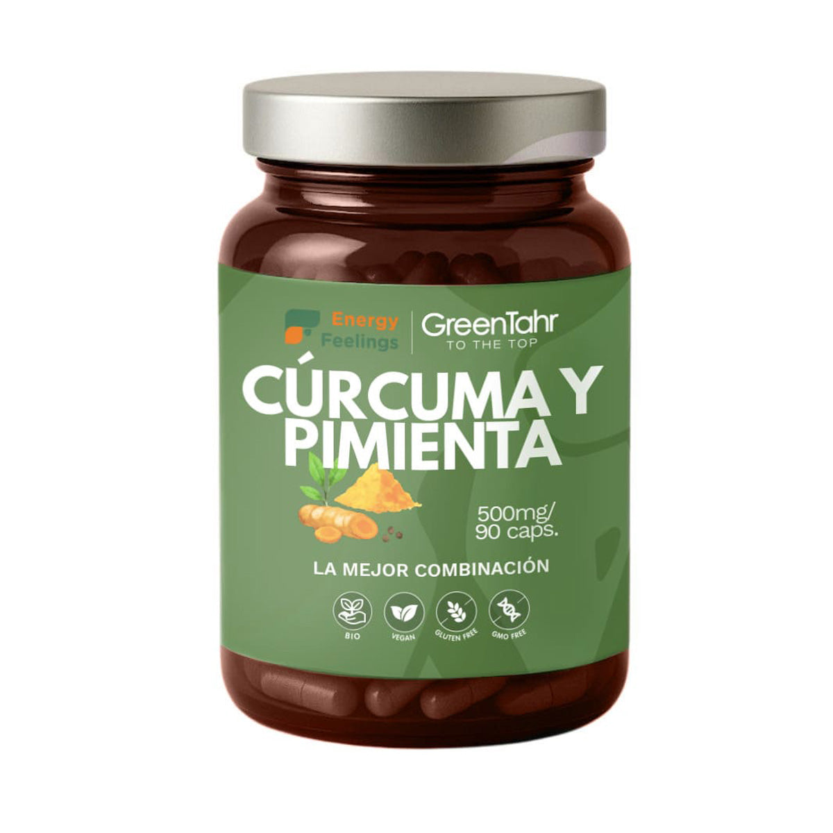 Organic Turmeric and Pepper Energy Feelings 90 capsules
