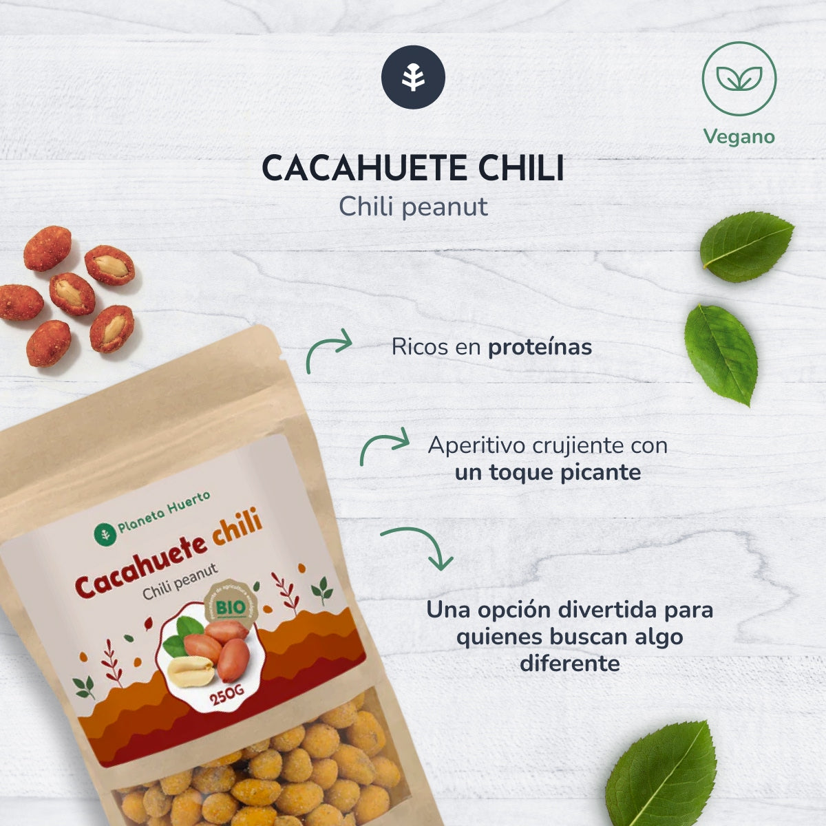 Chili orzechowe Planeta Huerto 250gr