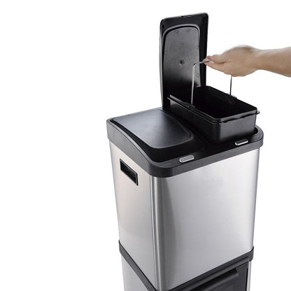 Habitex 32 L 3-compartment eco-friendly pedal bin (refurbished)