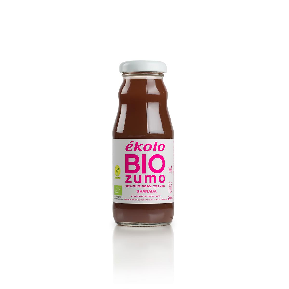 100% geperst granaatappelsap Ékolo Bio 200 ml