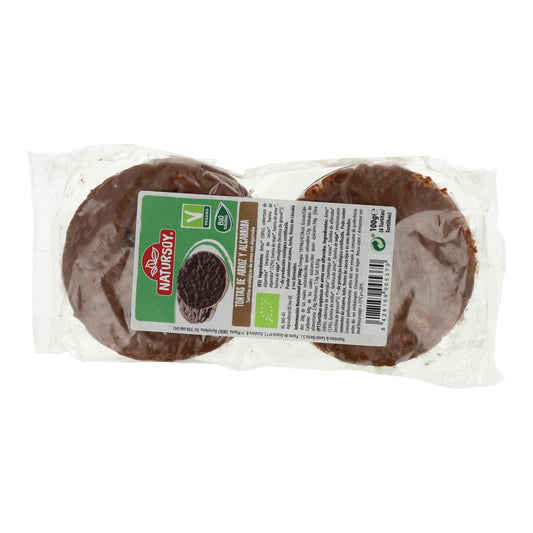 Rice cakes with carob, 100 g. Natursoy