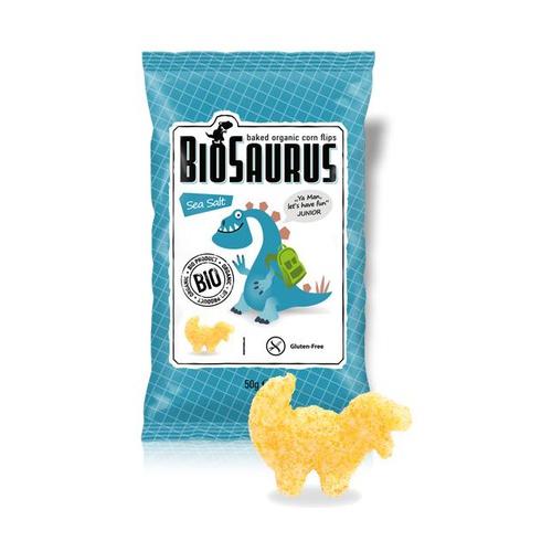 Sea salt corn snack Biosaurus Organic 50 g